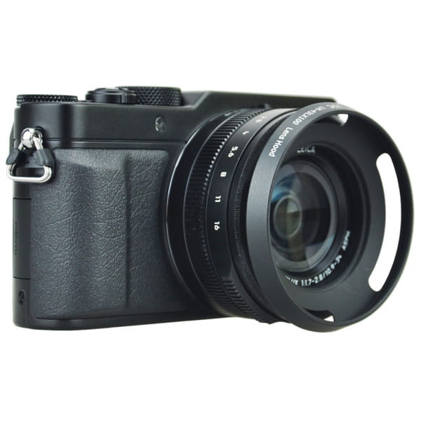 JJC Gegenlichtblende für Panasonic Lumix DMC-LX100 und Leica D-LUX (Typ 109) 43mm - schwarz