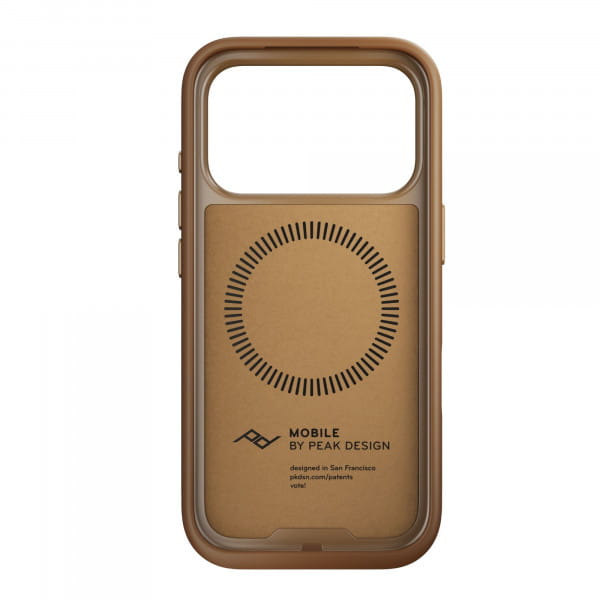 [REFURBISHED] Peak Design Mobile Everyday Clarino Case iPhone 17 Pro Tan