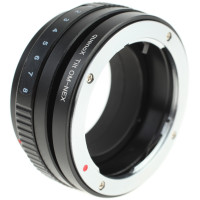 Quenox Tilt-Adapter für Olympus-OM-Objektiv an Sony-E-Mount-Kamera