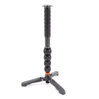 3 Legged Thing Alan 2.0 Einbeinstativ & Docz 2 Standspinne (Schwarz/Schwarz)