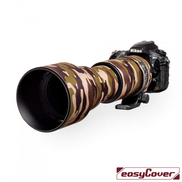 Easycover Lens Oak Objektivschutz für Sigma 150-600mm f/5-6.3 DG OS HSM Contemporary Braun Camouflag