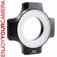 JJC LED-60 LED-Ringlicht (Makro-Ringleuchte) für DSLRs und DSLM-Kameras 650 Lux (60 cm)