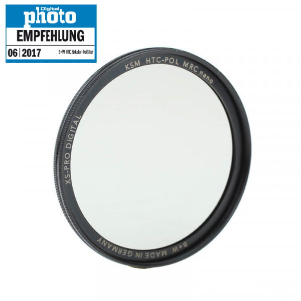 B+W HTC High Transmission Zirkular-Polfilter nach Käsemann 37 mm - mit MRC nano Mehrschichtvergütung