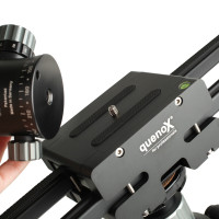 Quenox Ausleger-Videoschiene mit Doppel-Gleitweg (bis zu 74 cm) - z.B. für DSLR- und DSLM-Kameras