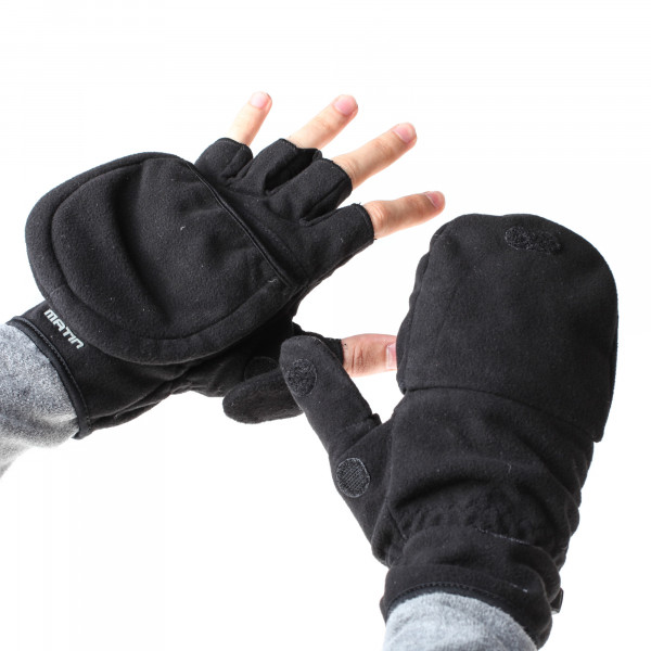 Matin Klappfäustling-Handschuhe für Fotografen - Gr. S (EU) schwarz