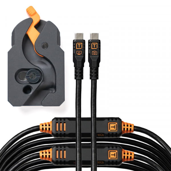 Tether Tools LeverLock & Cable Kit (Optima 10G USB-C an USB-C, 9,4 m Schwarz)