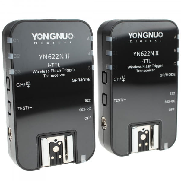 Yongnuo YN622N II 100m i-TTL Funk-Blitzauslöser für Nikon mit SCS, HSS und Gruppensteuerung
