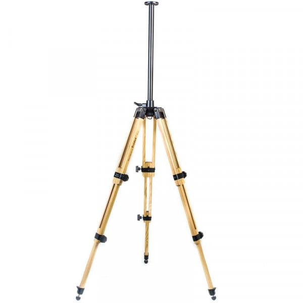 Berlebach Report 723 Eschenholz-Dreibeinstativ inkl. Modul 2 mit Mittelsäule 138 cm - z.B. für DSLR