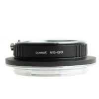 Quenox Adapter für Nikon-F-Objektiv an Fuji-G-Mount-Kamera - z.B. für Fujifilm GFX 50S