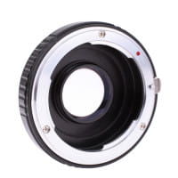 Quenox Adapter für Nikon-F-Objektiv an Sony/Minolta-A-Mount-Kamera - mit Korrekturlinse