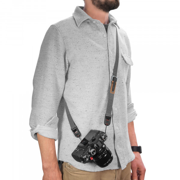 Peak Design Compact Strap Pack - Ash (Hellgrau) - Set mit Leash-Kameragurt und Cuff-Handgelenkschlau