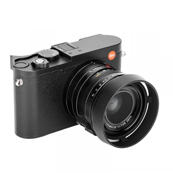 JJC Aluminium-Gegenlichtblende für Leica Q3 mit Deckel - Schwarz