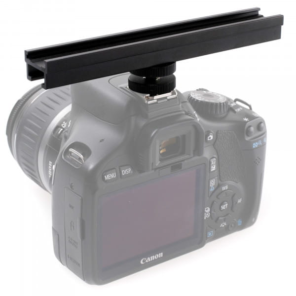 Quenox Zubehörschiene für Videoleuchte, Monitor oder Mikrofon an Standard-Blitzschuh oder Sony MIS 1