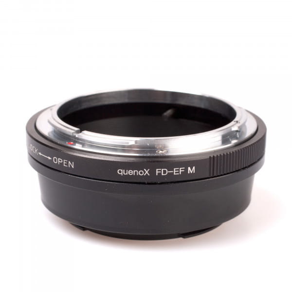 Quenox Adapter für Canon-FD-Objektiv an Canon-EOS-M-Kamera