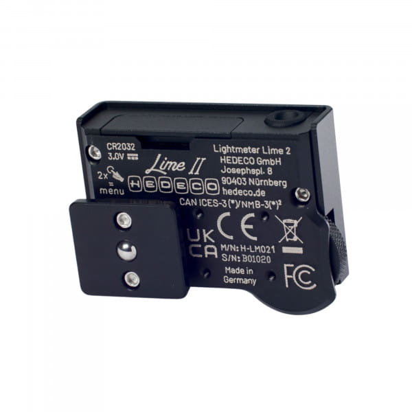 HEDECO Lime II V2 Belichtungsmesser mit LED-Display Schwarz