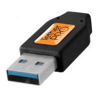 Tether Tools TetherPro USB-Datenkabel USB 3.0 Typ A an USB 3.0 Typ B - 4,6 m, gerade (Schwarz)