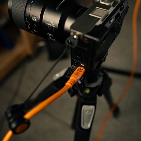 Tether Tools TetherPro Optima 10G Datenkabel mit TetherBoost USB-C - 1 m (Orange)