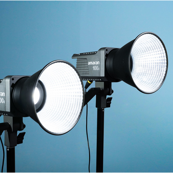 Amaran 100d Tageslicht-LED-Lampe 5600 K, 39500 Lux mit Bowens Mount