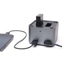 Hähnel ProCube 2 Sony Doppel-Ladegerät für 4 Mignon-Akkus oder 2 Li-Ionen-Akkus vom Typ NP-BX1, NP-F