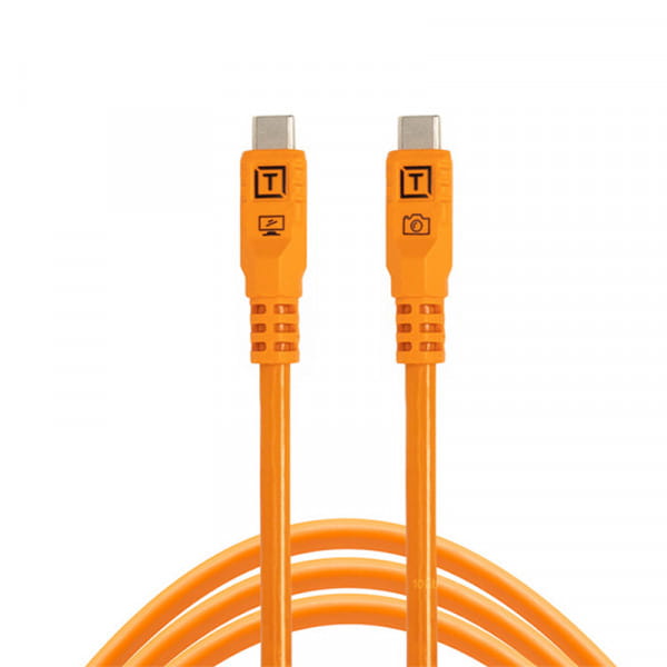 Tether Tools TetherPro Optima 10G Datenkabel USB-C an USB-C - 1,8 m (Orange)