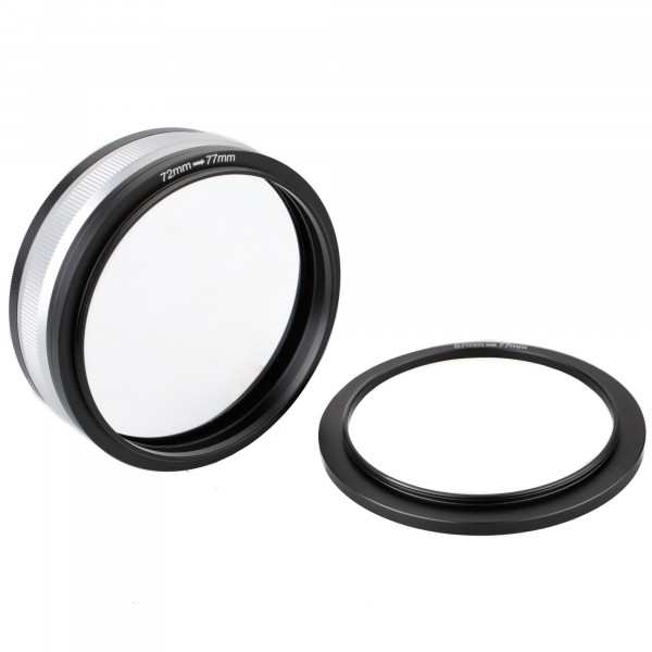 NiSi apochromatische Nahlinse II 5 Dioptrien 77mm mit Adaptern