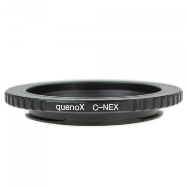 Quenox Adapter für C-Mount-Objektiv an Sony-E-Mount-Kamera