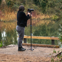 3 Legged Thing TRENT 2.0, Einbeinstativ aus Aluminium - Blau