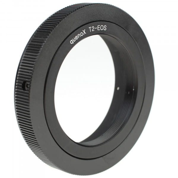 Quenox Adapter für T2-Objektiv/-Zubehör an Canon-EOS-Kamera