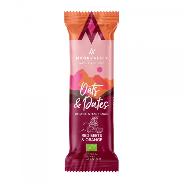 Moonvalley Organic Energy Bar - Bio-Energieriegel Red Beets & Orange (18 x 50 g)