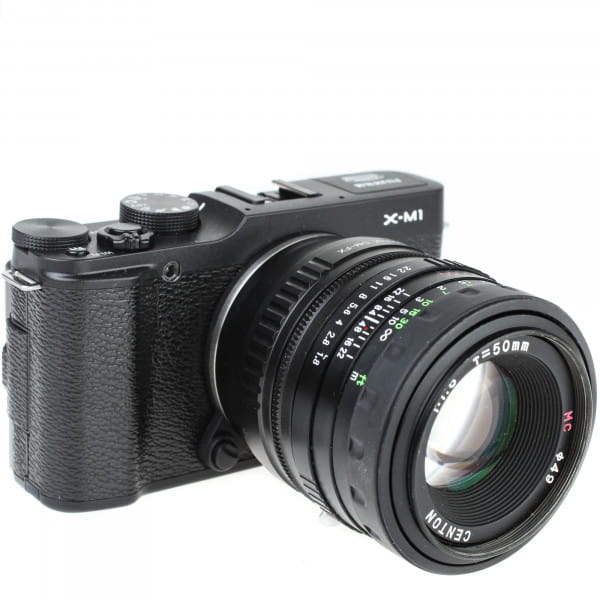 Quenox Adapter für Olympus-OM-Objektiv an Fuji-X-Mount-Kamera
