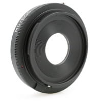 Quenox Adapter für Minolta-SR-Objektiv an Canon-EOS-Kamera - mit Korrekturlinse für Unendlich-Fokus