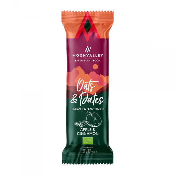 Moonvalley Organic Energy Bar - Bio-Energieriegel Apple & Cinnamon (18 x 50 g)