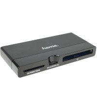 Hama USB-3.0-UHS-II-Multi-Kartenleser, SD/microSD/CF, Schwarz