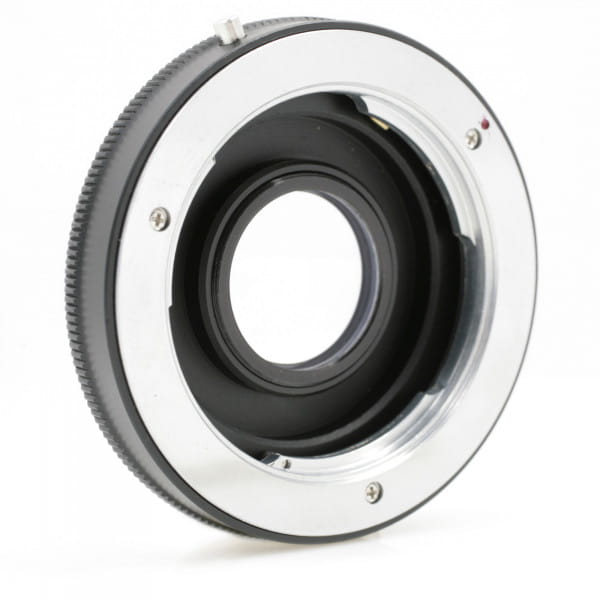 Quenox Adapter für Minolta-SR-Objektiv an Canon-EOS-Kamera - mit Korrekturlinse für Unendlich-Fokus