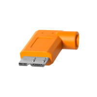 Tether Tools TetherPro USB-Datenkabel für USB 3.0 an USB 3.0 Micro-B - 0,5 m, rechtsgewinkelt (Orang