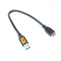 Tether Tools TetherPro SuperSpeed USB-Datenkabel für USB 3.0 an USB 3.0 Micro-B - 0,3 Meter Länge, g