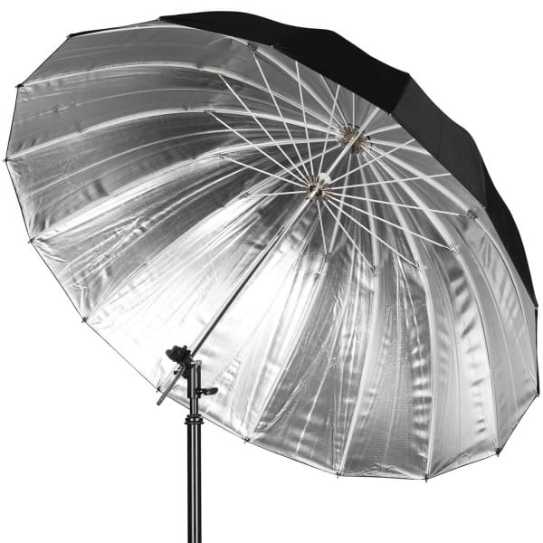 Westcott Apollo Deep Umbrella Silver 109 cm - tiefer Parabolschirm (Reflexschirm) für Studioblitz, S
