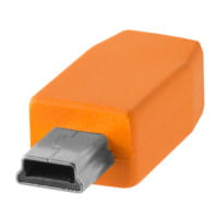 Tether Tools TetherPro USB-Datenkabel für USB-C an USB 2.0 Mini-B5 - 4,6 Meter Länge, gerader Stecke