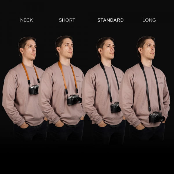 [REFURBISHED] Peak Design Form Leather Camera Strap Standard - Black