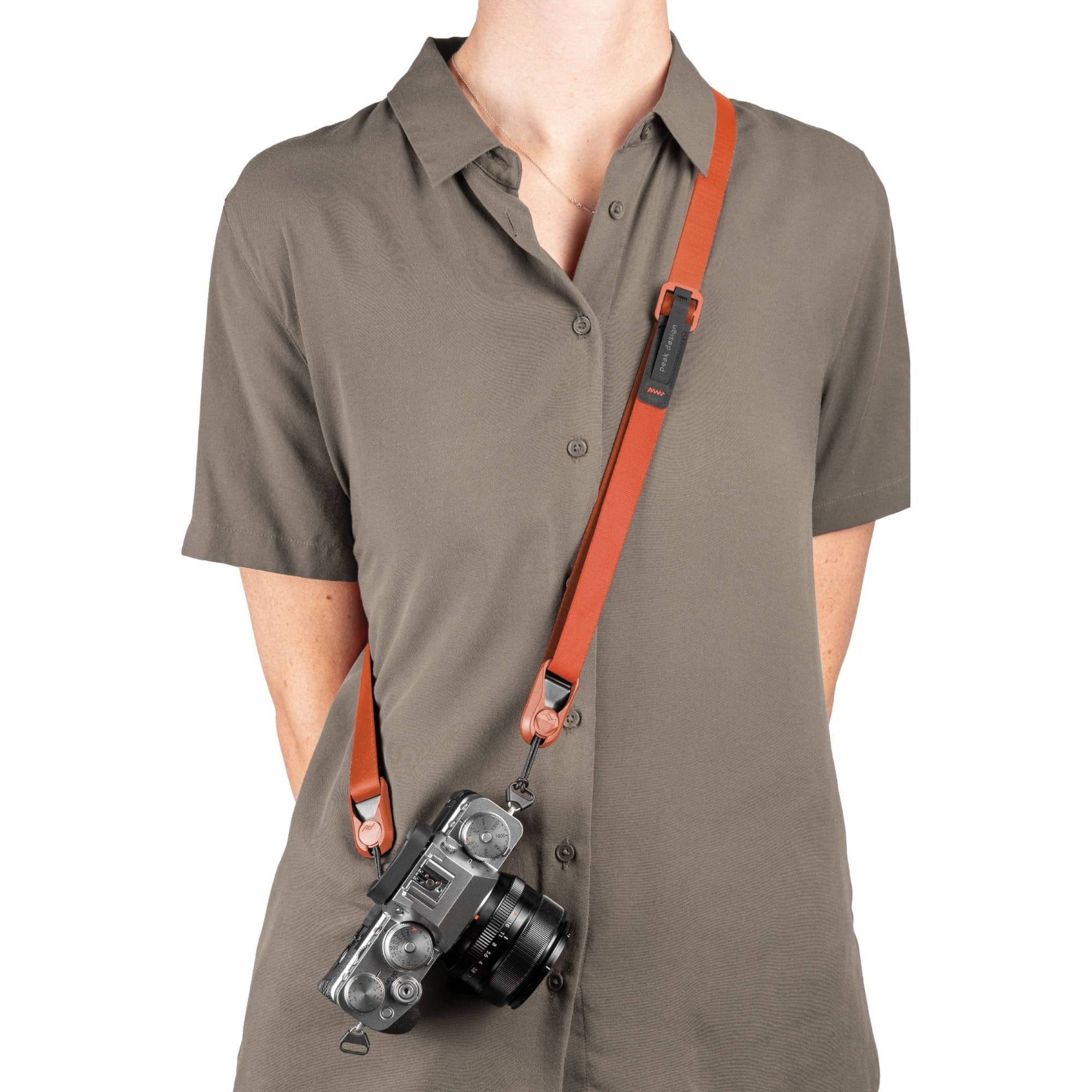 Peak Design Leash Cinturino Per Fotocamera – Leggero, Regolabile 83-115cm, In Alluminio E Hypalon, Nero