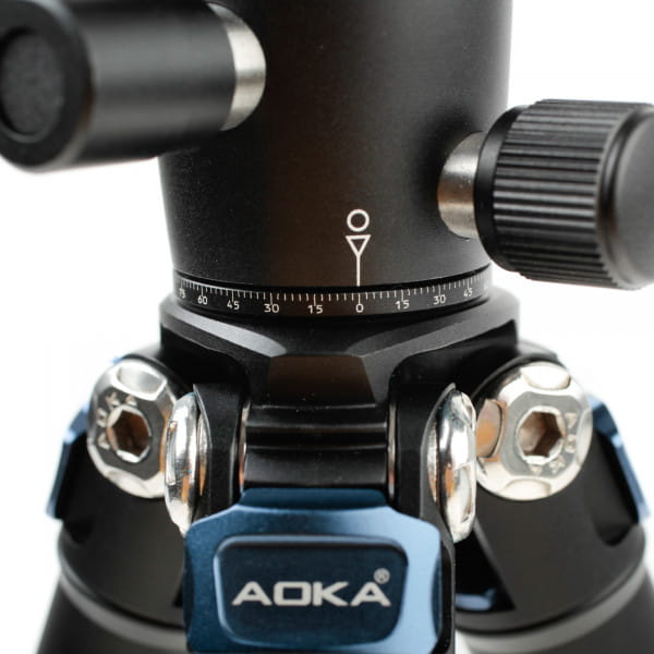 AOKA CMP163C Carbon-Tischstativ 710 mm + KB20 Kugelkopf und Smartphone-Halterung