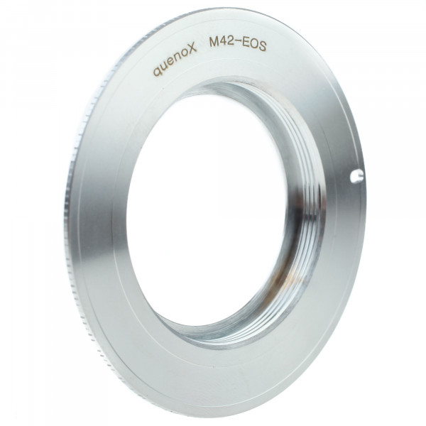Quenox Adapter für M42-Objektiv an Canon-EOS-Kamera