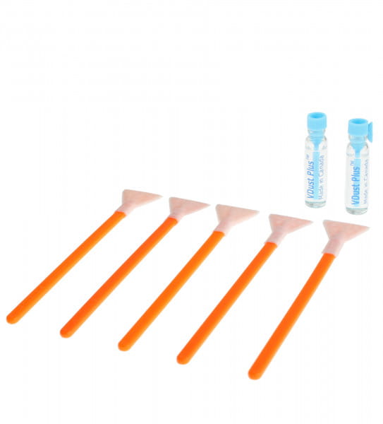 VisibleDust Thinlite-X Light Cleaning 1.3x 20mm - 5x Sensorreinigungs-Swabs (Orange Series) und 2x 1