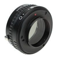 Quenox Adapter mit Vario-ND-Filter für Nikon-F-Objektiv an Micro-Four-Thirds-Kamera
