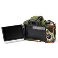 easyCover Silikon-Schutzhülle für Canon R50 Camouflage