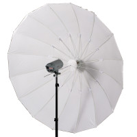 Quenox Parabol-Reflektor für Studioblitz 215 cm weiß (Parabolschirm)