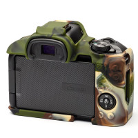 easyCover Silikon-Schutzhülle für Canon R50 Camouflage