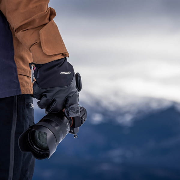 [REFURBISHED] VALLERRET Tinden Fotohandschuhe Schwarz - Größe L