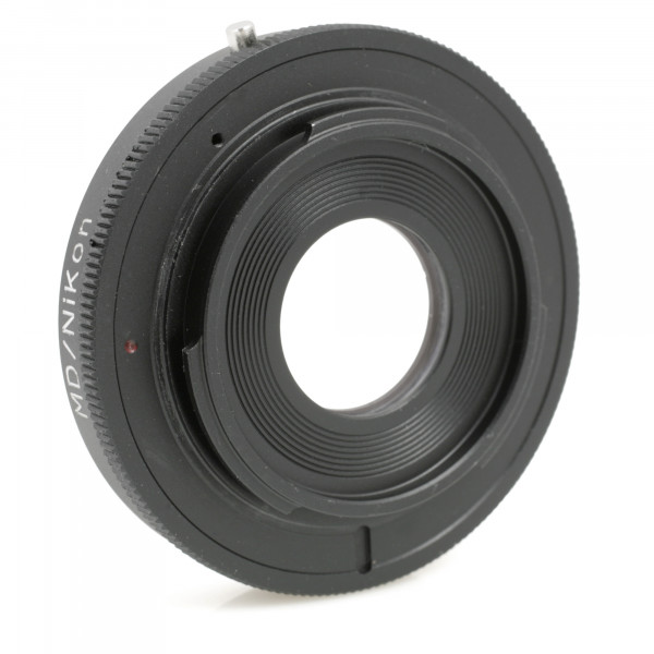 Quenox Adapter für Minolta-SR-Objektiv an Nikon-F-Kamera - mit Korrekturlinse