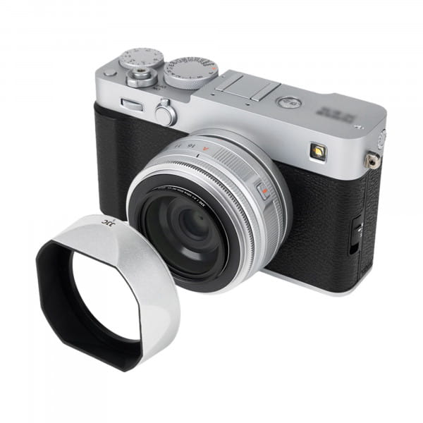 JJC Magnet Gegenlichtblende für Fujifilm XF 23mm und XF 27mm F2.8 R WR Silber